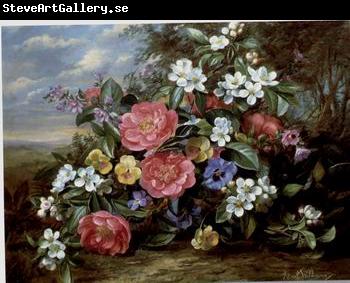 unknow artist Floral, beautiful classical still life of flowers.080